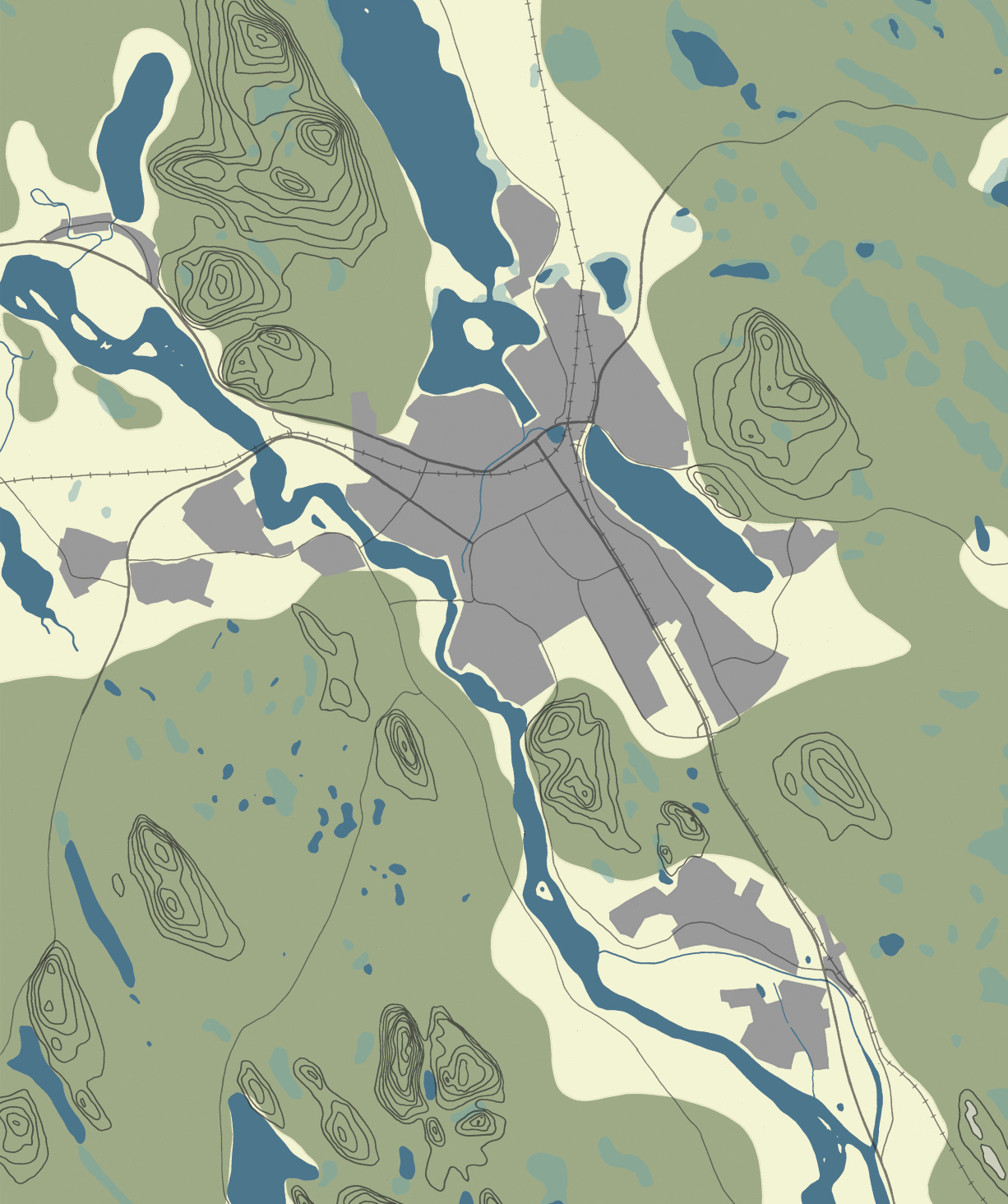 som fi nns i närheten av Boden är älv- och skogslandsakpet och