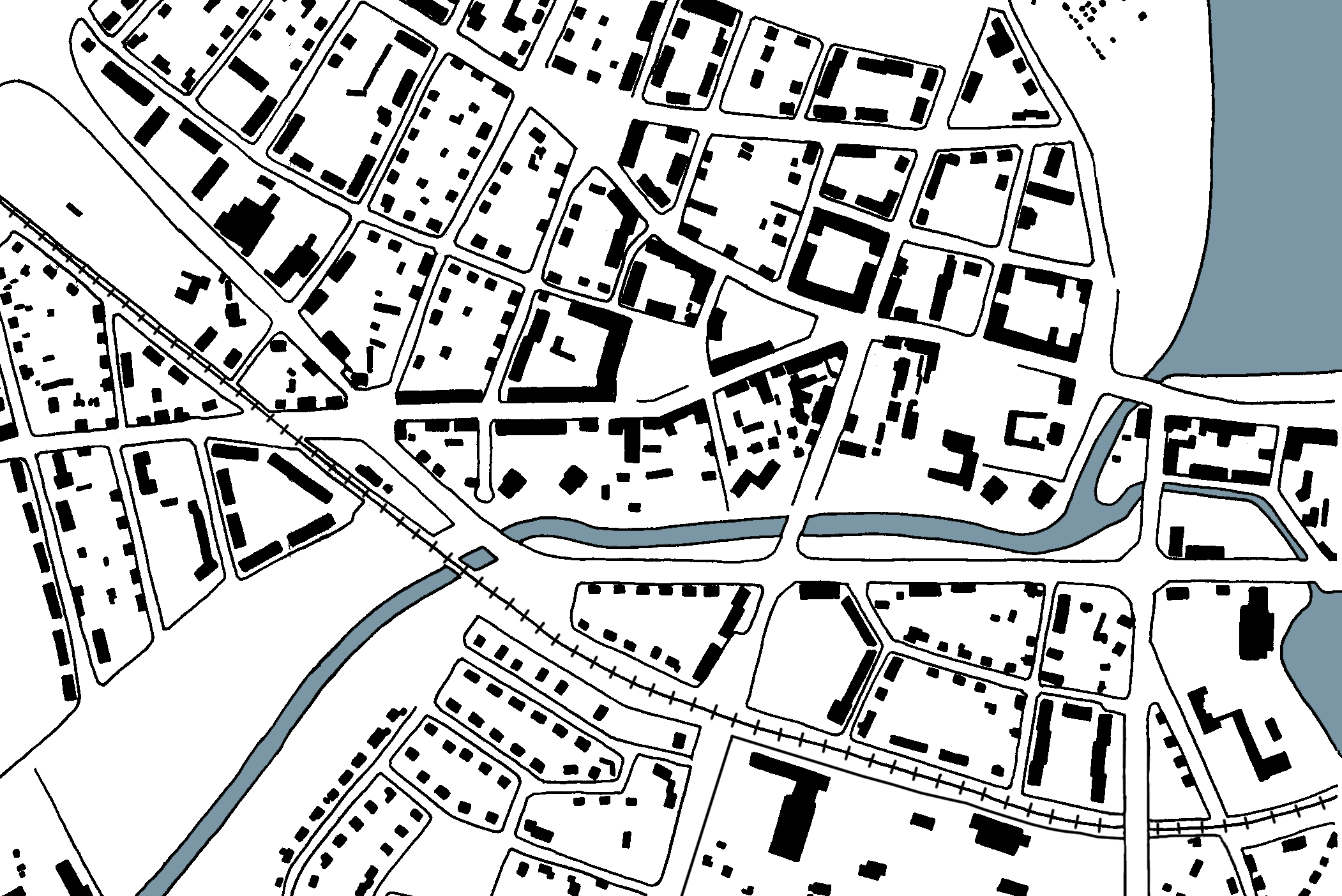 ORTSANALYS Bodträsket Kungsgatan Drottninggatan Kyrkgatan Bodån Polisstation Garnisionsgatan