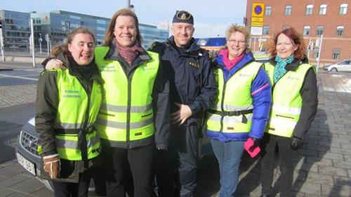 Christer och jag var på plats och såg hur det gick till och våra volontärer gjorde en mycket bra insats för att det skulle bli en givande och bra övning för poliserna.