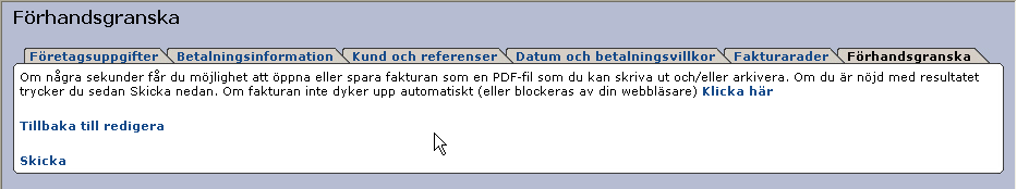 I fältet Leveransdatum ska det vara ert leveransdatum. I Fakturadatum så föreslås dagens datum automatiskt, välj fakturadatum via kalender.