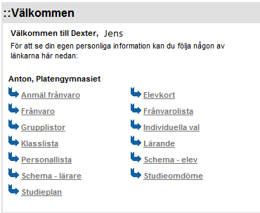 För gymnasielever kan förälder se uppgifter om eleven så länge eleven är omyndig. När eleven är myndig krävs samtycke för att föräldrar ska kunna ta del av elevens uppgifter.