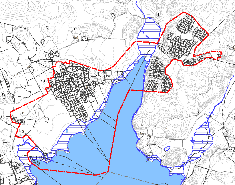 Vattenområden Hela planområdet ligger vid Kaggfjärden, som är en del av Östersjön. Kagghamra I Kagghamra finns ett hamnområde som ägs och sköts av en hamnförening i Kagghamra.