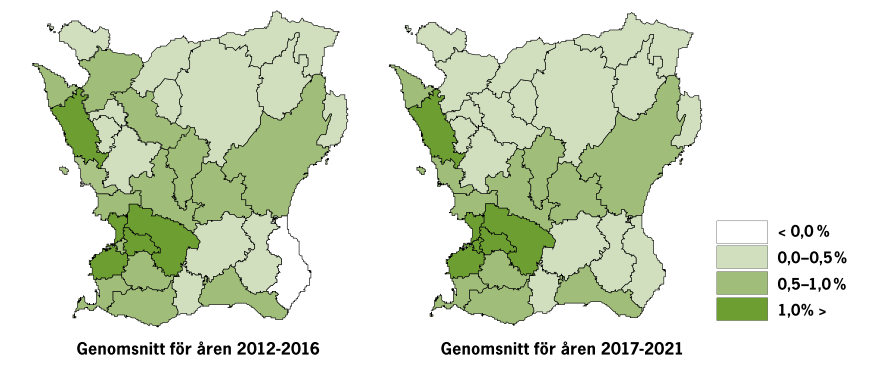 Skåne växer Befolkningen i Skåne uppgick år 2012 till 1 263 088 invånare. Till år 2022 väntas befolkningen öka med 8,4 procent eller med ca 106 000 invånare.