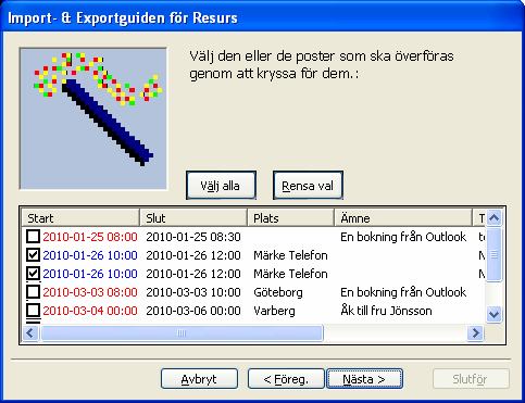 Steg två Det andra steget ser olika ut beroende på vad som valdes avseende håll i steg ett.