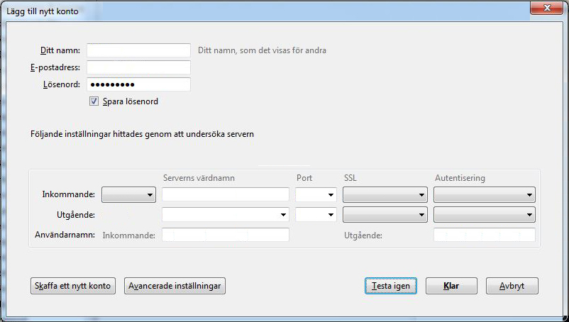 Manuell inställning av konto Namn namn@domain.xx IMAP imap01.binero.se 993 SSL Lösenord SMTP smtp01.binero.se 465 SSL Lösenord namn@domain.xx namn@domain.