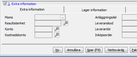 Skapa ny rder Ny rder. Vid registrering av ny rder skall hanteringen av vilket rdernummer sm tilldelas rdertypen nu fungera bättre ch snabbare.