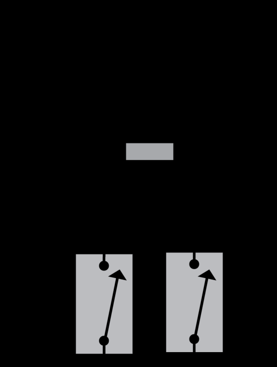 Figur 2 Två larmgivare med slutande funktion Figur 3 Två larmgivare med brytande funktion Viktigt!