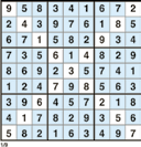 SUDOKU -X Ett vanligt sudoku - fast här ska även den långa diagonalen