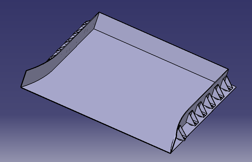 CAD Dockstationen konstruerades I CATIA V5R19 och resultatet visas i figur 24.