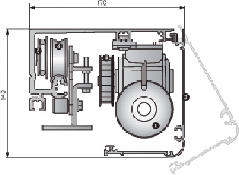 DÖRRAUTOMATIK SLA Moduluppbygd skjutdörrsautomatik Dörrautomatik som passar alla aluminiumdörrprofiler. Arbetstemperatur -15 o C till +50 o C.