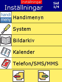 4. Anpassa Handifon Handifon går att anpassa på många olika sätt för att passa olika användare. Detta beskrivs översiktligt nedan, och mera ingående i Bruksanvisning Handi och Handifon. 4.