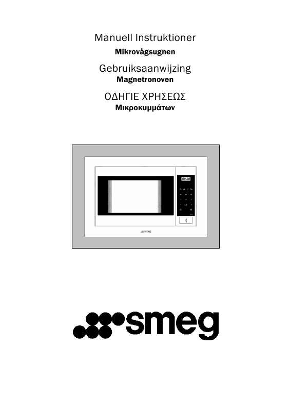 etc). Detaljerade användarinstruktioner finns i bruksanvisningen Instruktionsbok SMEG FME20TC Manual SMEG FME20TC Bruksanvisning