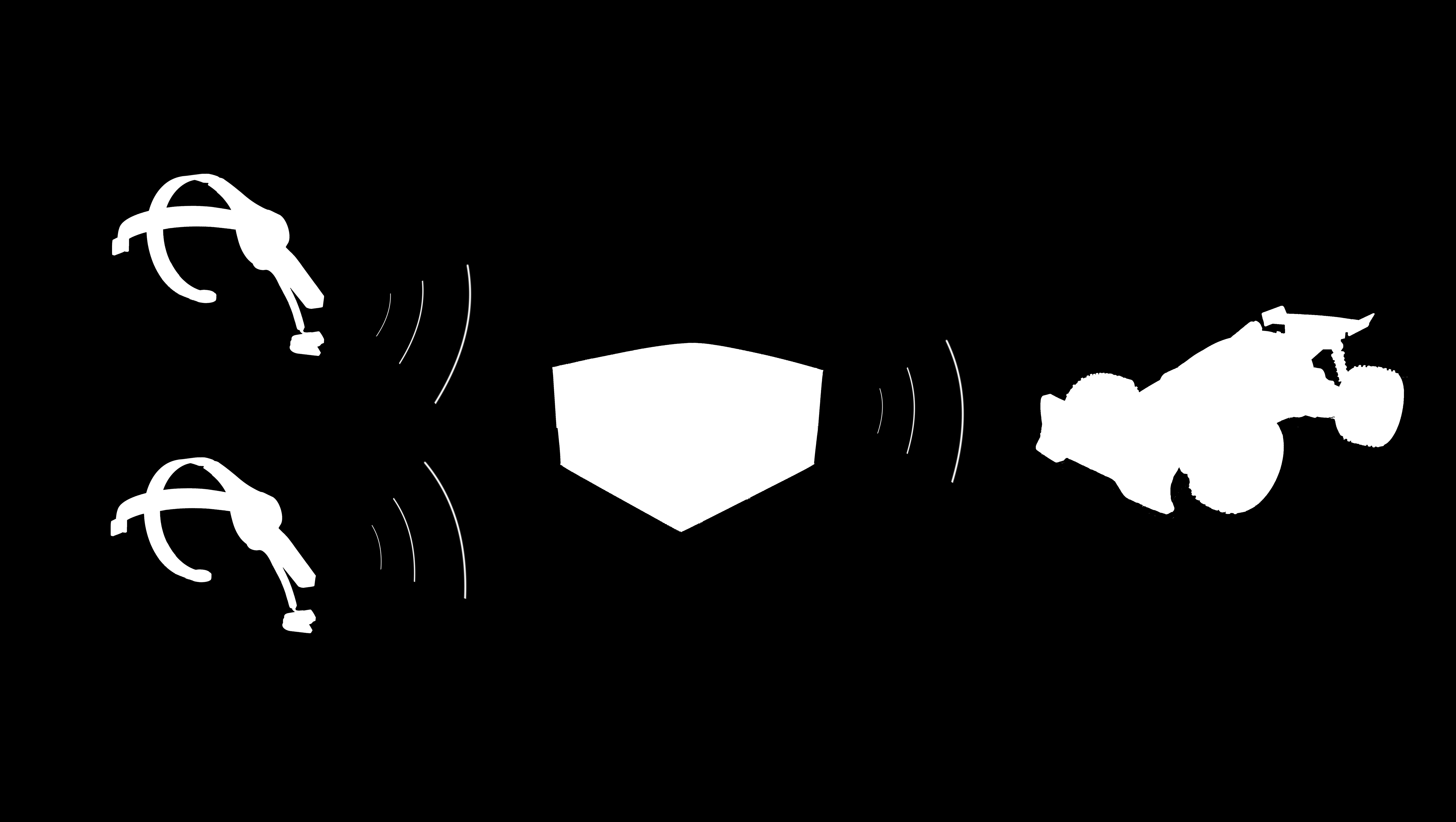 3. Utförande Figur 3.1: Figuren visar en översikt över prototypen. Värden skickas från EEG-läsarna till mikrokontrollern via Bluetooth.