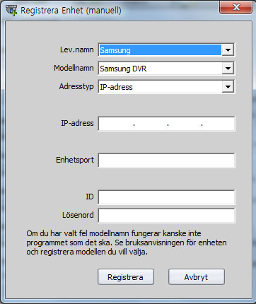 Registrera enheter Du kan registrera en ny enhet med NET-i viewer, ändra eller radera en befintlig enhet. Autoregistrering av enhet 1.