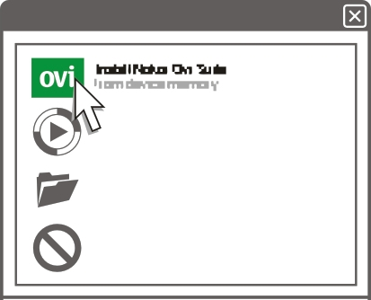 Installera Nokia Ovi Suite på datorn 17 Installera Nokia Ovi Suite på datorn Med hjälp av datorprogrammet Nokia Ovi Suite kan du hantera innehållet på enheten och se till att den och datorn är