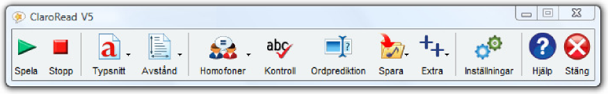 Välkommen till ClaroRead Välkommen till ClaroRead. ClaroRead är skapat för att göra det enklare för dig att arbeta med din dator genom att ä den att tala och göra det enklare att läsa.