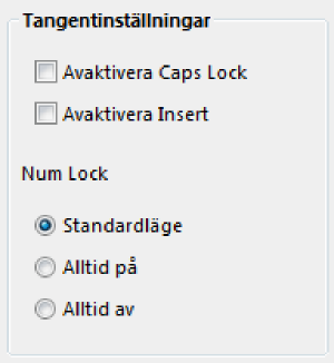 Tangenti nställningar oc h k ortkommandon Tangentinställningar är en del av inställningarna för Stavningskontroll och tangentbord.