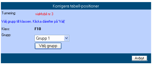 viamobil Sid 7 Efter registrering, återkommer man till startbilden. Om en grupp blivit färdigspelad, indikeras detta på mobilen, se exempel ovan.