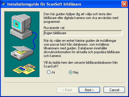 Förhandsgranska Om du skannar när Microsoft Word inte är det aktiva programmet visas en dialogruta som frågar om du vill spara resultatet som en fil.