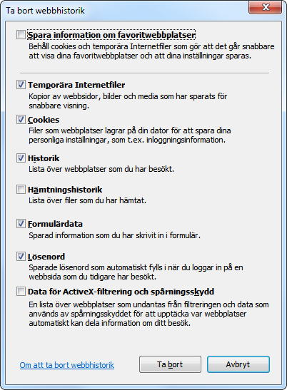 Kom-igång-guide för värd 22 1 2 3 4 Bilaga 2: Ta bort kakor (cookies) Så kallade kakor (små datafiler som sparas i din dator när du besöker olika webbplatser) kan i vissa fall kan störa användning