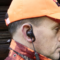 Kombi-headset för mobil och din Icom med Peltoranslutning, 2 öronmusslor och PTT-knapp Kombiheadset 6-i-1 för Peltor, Sordin, MP3 och Soundscope, 2 öronmusslor och PTT-knapp Kombi-headset med