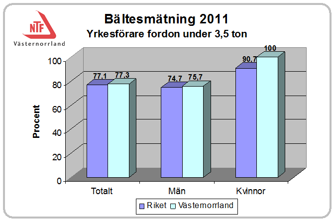 2013-01-19 ISA2011/101547 10 (17) Service-, och entreprenadföretag använder ofta mindre företagsbilar av olika bilmärken och med dåligt lastsäkrad last.