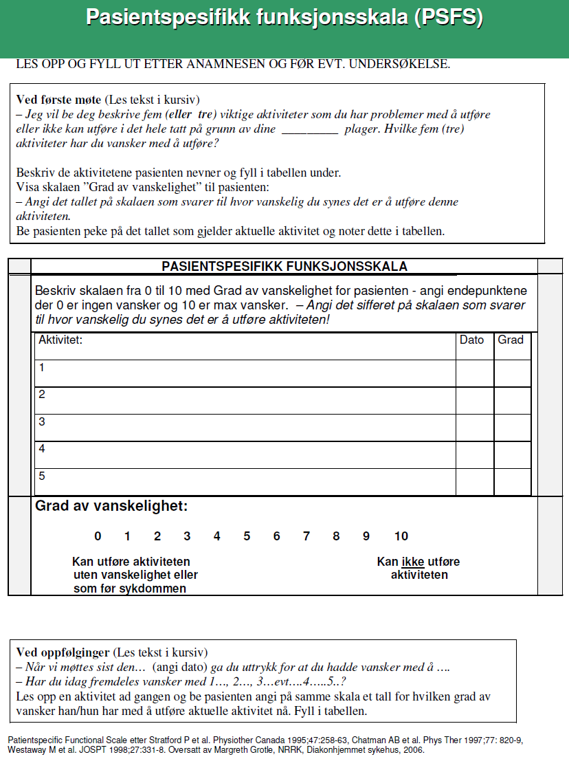 Bilaga 6: Patient Specific