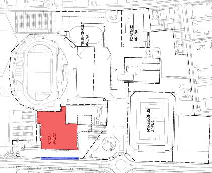 dagvatten på och kring Telekonsult Arena. Magasinet har ett utlopp med ett förutbestämt flöde. Detta regleras med hjälp av en flödesregulator som sitter i utloppet (Granstrand 2012-03-29). 5.