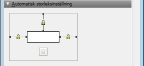 Kapitel 3 Skapa databaser 82 Tillåta att objekt ändrar storlek eller flyttas i layouten När du anger att ett layoutobjekt ska ändra storlek behåller det ett konstant avstånd till det objekt till