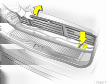 170 Bilvård Domkraften och bilverktygen är fästa med ett gummiband i en ficka i förvaringsfacket i bagagerummets golv.
