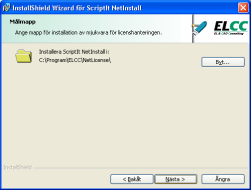 Nätverkslicens - Installation Installationsprogrammet ska köras på den dator som ska dela ut licens(er) till klientdatorer.
