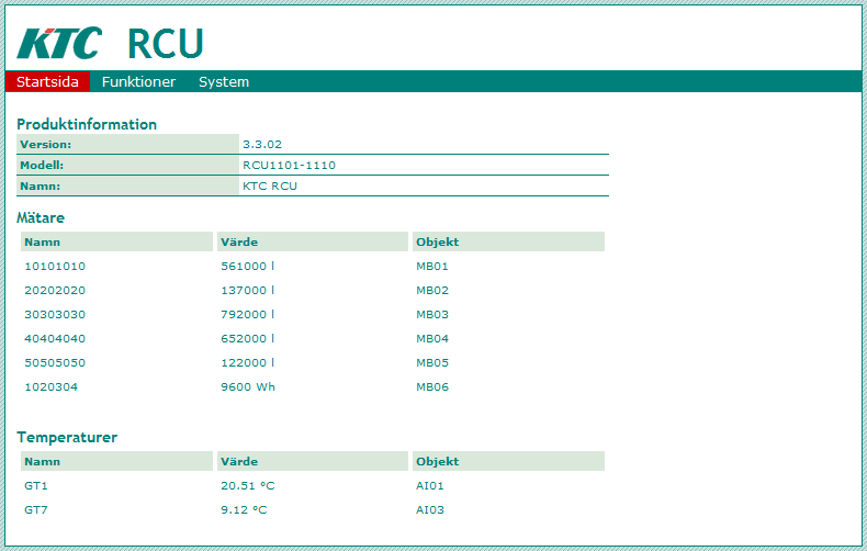 Om inte 80 fungerar, brukar 10080 vara bra. WEB port ställs in på sidan Service, Installation. Ändrad port kräver omstart av RCU för att fungera.