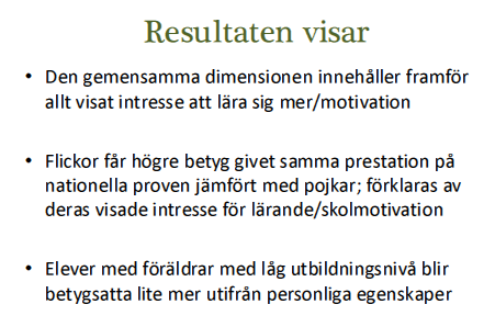 Det som blir betyget är slutsatsen av lärarnas kunskapsomdömen, d.v.s den sammanvägda tolkningen av kunskapsomdömena.