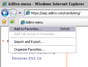 Nedan följer en kort genomgång av hur du kommer igång med att tidrapportera via Aditros webbsystem. 1. Öppna Internet Explorer. Ange adressen: https://asp.aditro.