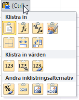 Redigera kalkyl - Flytta och kopiera celler C. Dra och släpp-metoden För att flytta eller kopiera både cellinnehåll och format med hjälp av musen gör du så här: 1. Markera cellområdet 2.