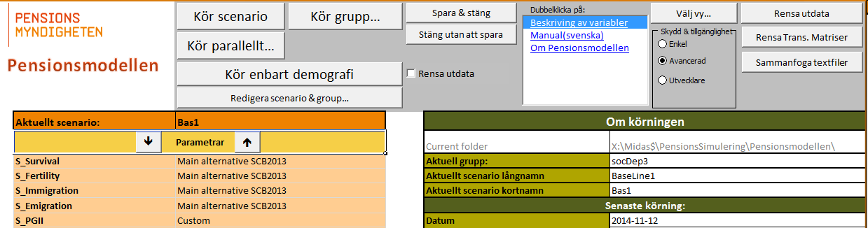 18 (37) Sammanfoga textfiler Vill du lägga ihop textfilerna för att kunna använda dem i till exempel en pivottabell ska du klicka på knappen hantera utskrivna textfiler (Figur 22).