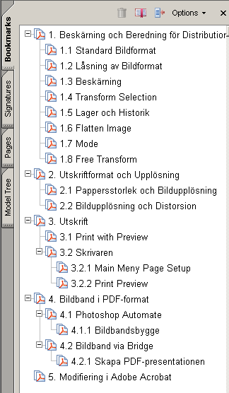 Om Målsättningen Föreliggande Skrift ger endast en kortare information om hur man kan använda Adobe Photoshop för att skapa bildband i PDF-format.