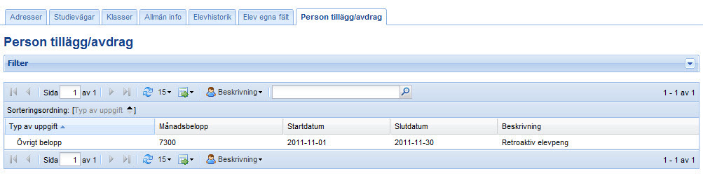 Elev med sekretessuppgifter Elev med sekretessuppgifter är markerade från skatteverket och det är enbart personnummer som visas vid registrering i UEDB. Namn och folkbokföring visas inte.