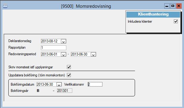 I samband med att periodbokslut görs vill man inte alltid att verifikationer, som inte balanserar dvs där det inte bokförts lika stora belopp i debet som i kredit, ska låsas så att korrigering av