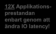 Mikrosekunder i latency maximerar CPU utnyttjandet I/O mot Disk 1. Gör I/O request ~ 100 μs 2. Vänta på att disk hanterar IO ~ 5,000 μs 3.