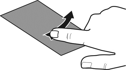 Grundläggande användning 21 Dra ett objekt Peka på objektet, håll kvar och dra fingret över skärmen. Objektet följer med fingret.
