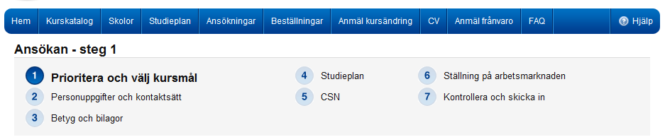 Kontaktsätt: Under rubriken Kontaktsätt väljer du vilket sätt du föredrar att Vuxenutbildningen ska kontakta dig på. Du kan välja ett eller flera av alternativen nedan. Vissa försändelser t.ex.