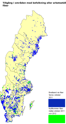 Utmaningar för fibermarknaden 44 % av hushållen fiber.