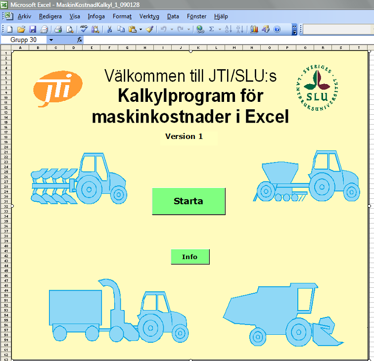 Färgernas betydelse i programbladen Programmets blad innehåller färgfyllda rutor som har olika betydelse (se nedan).