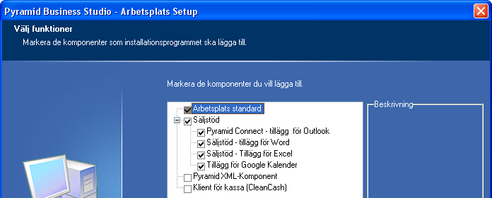 CRM-handbok - Utskick MS Office/ Open Office.org I Microsoft Office respektive Open Office.org finns möjlighet att aktivera tillägg för att i mallarna kunna redigera in fält från Pyramid.