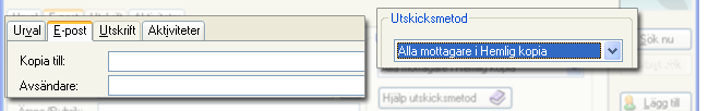 CRM-handbok - Utskick 3.2. Utskickstyp Oavsett varifrån du öppnar dialog 620 Utskick måste du alltid börja med att välja Utskickstyp.