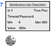 tillgång till parametrar Language för att ändra kontrollpanelens språk Välj parameter och bekräfta