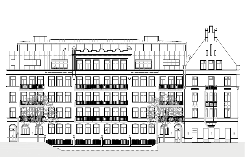 Riddaren 5 Avsikten är att inrätta bostäder i de gamla skollokalerna inom Riddaren 5. Huvuddelen av den gamla skolbyggnadens inre struktur med trapphus och skolsalar bevaras, liksom huvudfasaderna.