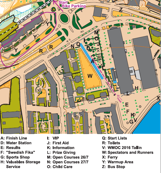 SPRINTTÄVLINGARNA Enligt IOF:s tävlingsregler 16.3 är banlängden för sprintbanorna mätt efter den kortaste möjliga/tillåtna löpvägen mellan start och mål.