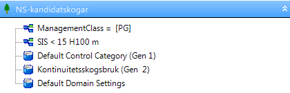 flera olika sorters skötselprogram, flera olika Treatment Categories. På så sätt hade man t.ex.